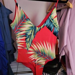 Island print bodysuit